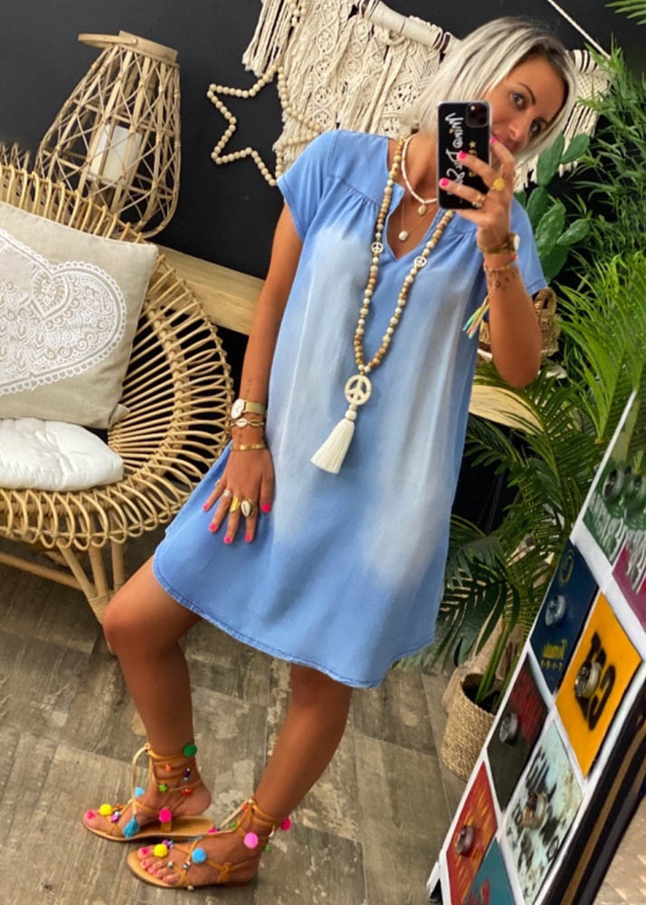 Плаття "Antoinette" light-blue  - 