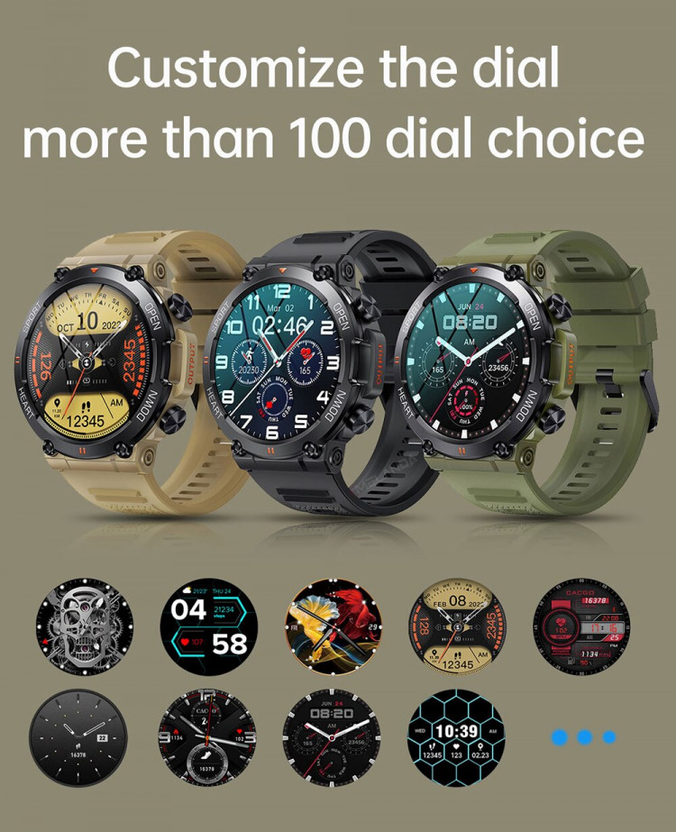 Смарт-годинник протиударний Smart Device 102 tactical - 