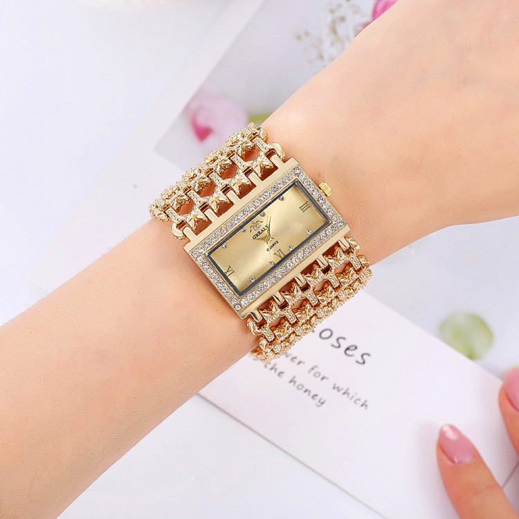 Жіночий годинник GREALY gold - 