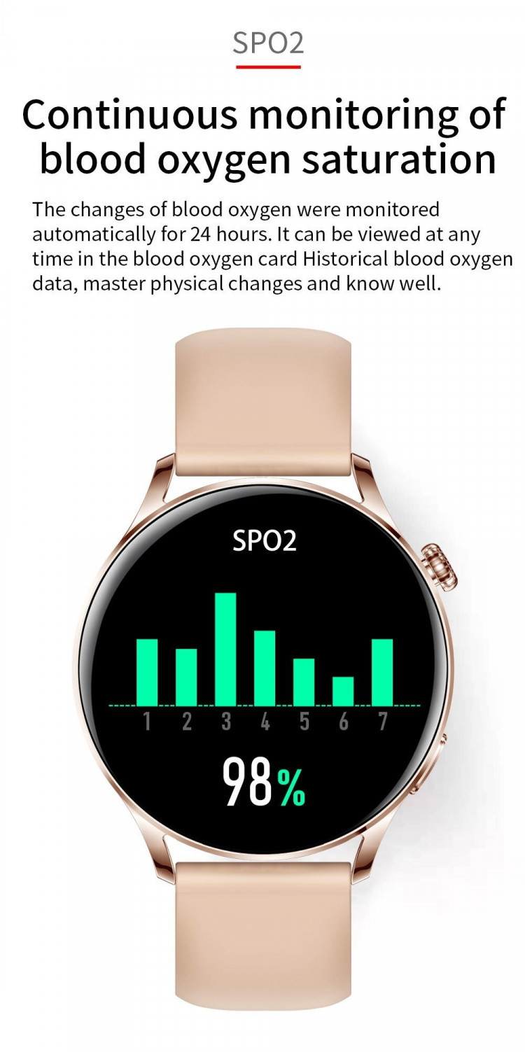 Смарт-годинник Smart Device 102 gold steel - 