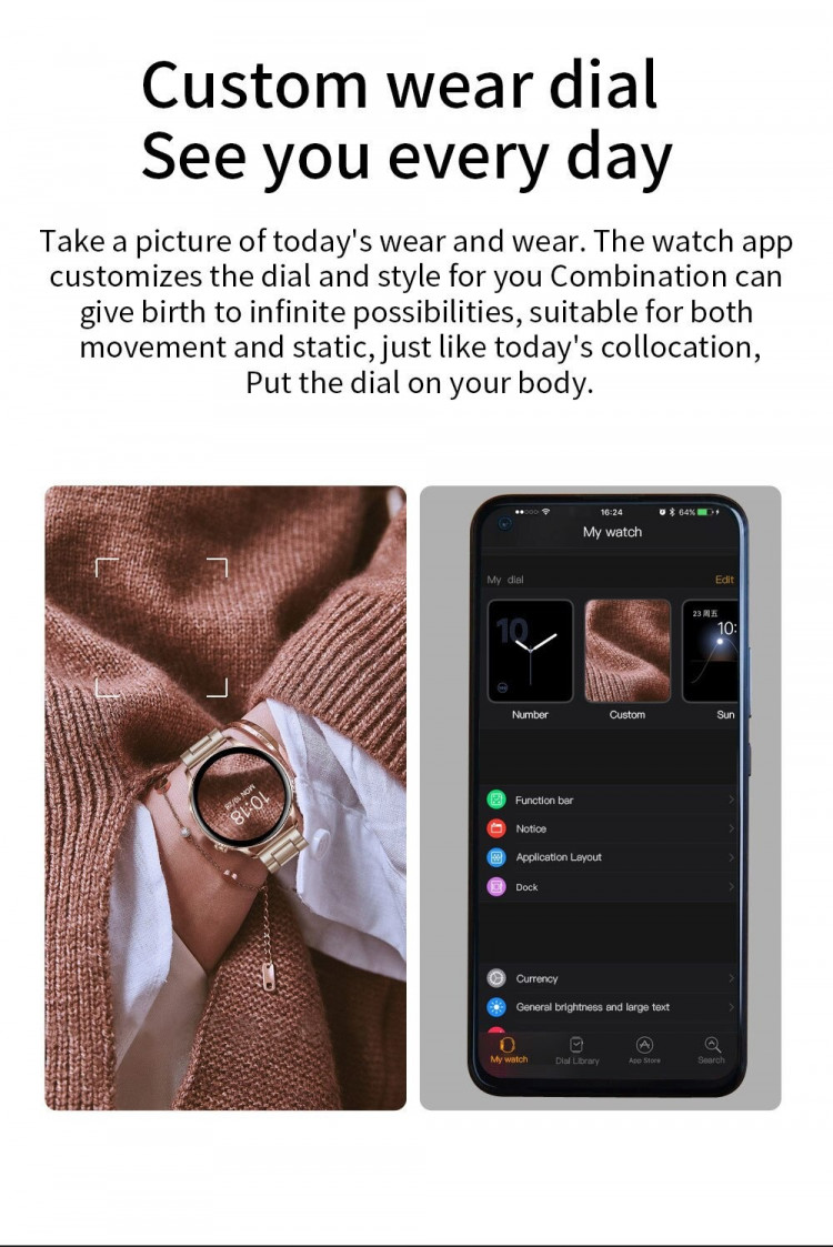Смарт-годинник Smart Device 102 gold steel - 