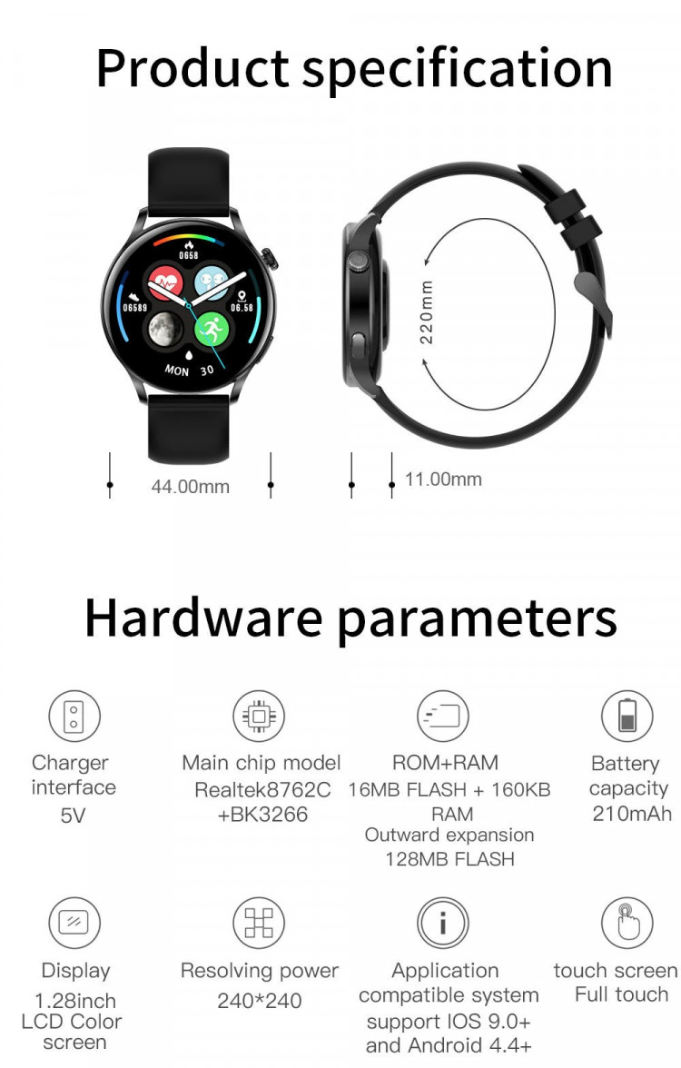 Смарт-годинник Smart Device 102 gold steel - 