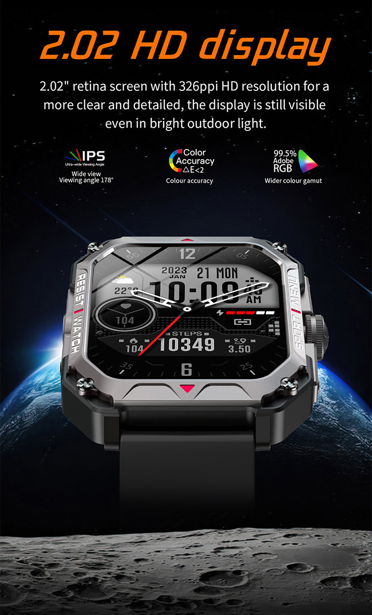 Смарт-годинник протиударний Smart Device 101 black - 