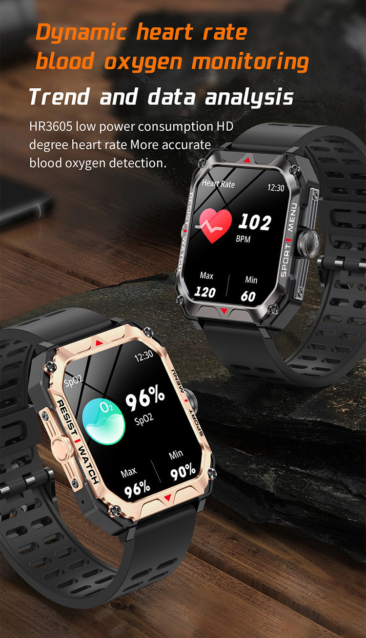 Смарт-годинник протиударний Smart Device 101 black - 