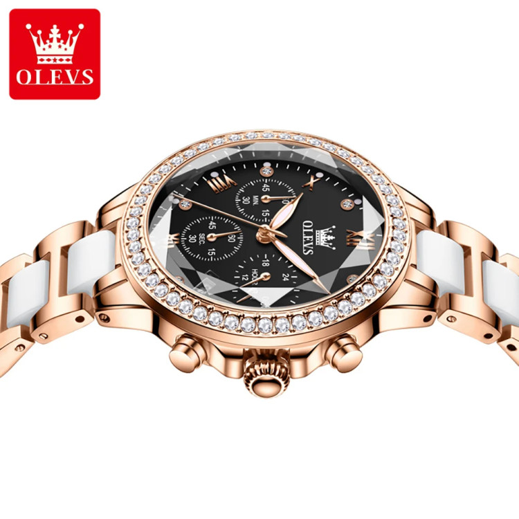 Жіночий годинник OLEVS gold+black - 