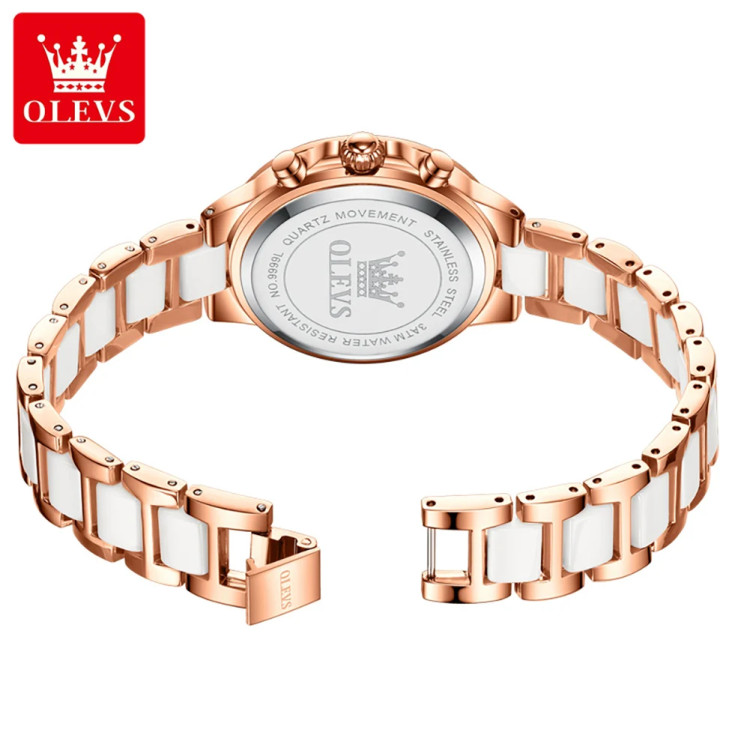 Жіночий годинник OLEVS gold+black - 