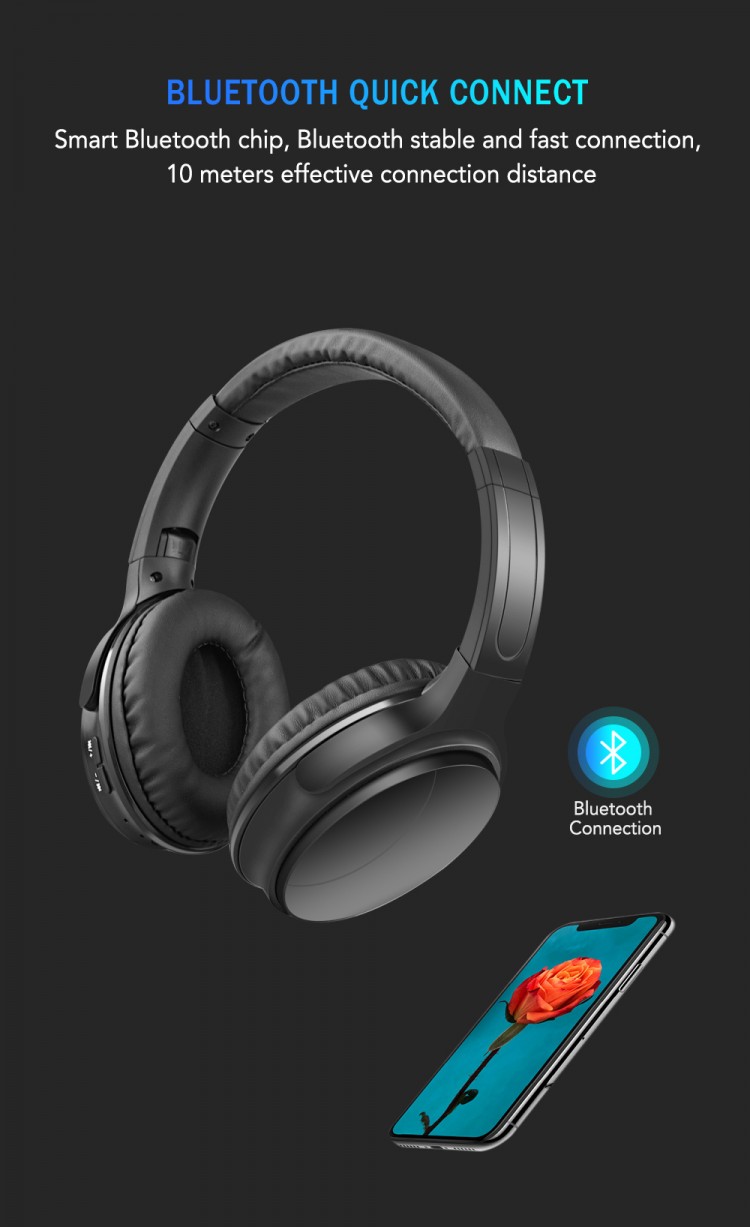 Навушники Bluetooth Air Music Bass 32 black - 