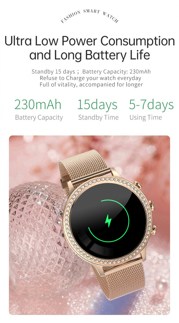 Смарт-годинник Women's Smart Device 3 gold steel    - 