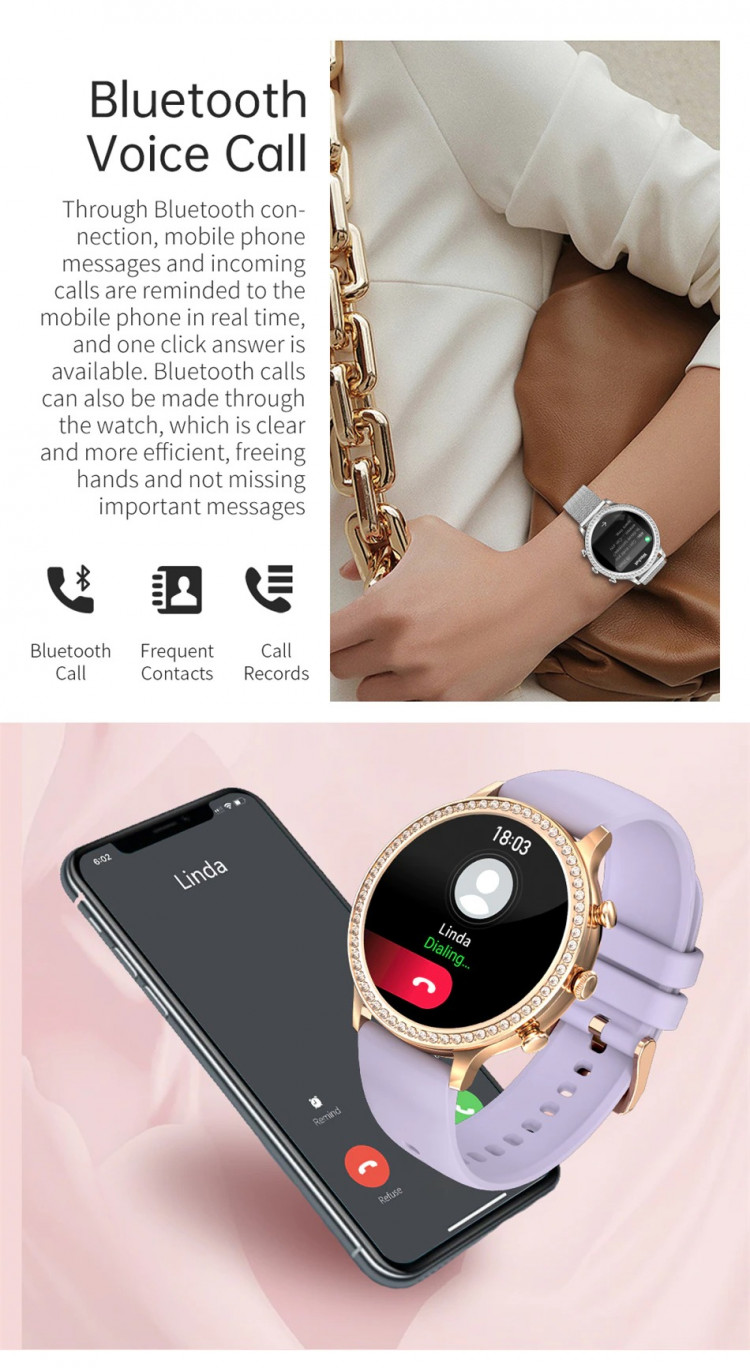 Смарт-годинник Women's Smart Device 3 gold steel    - 