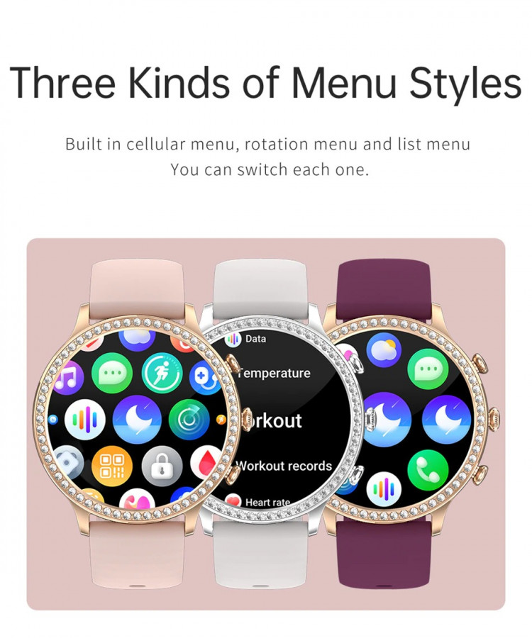 Смарт-годинник Women's Smart Device 3 gold steel    - 