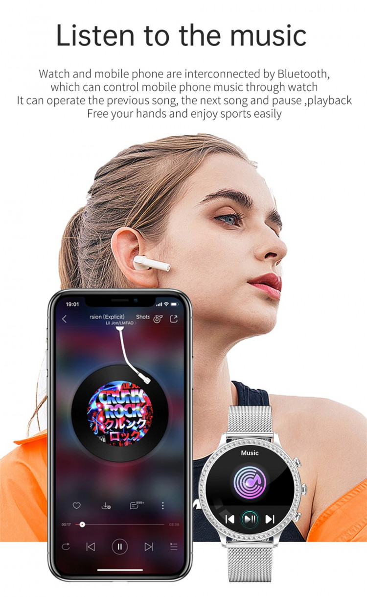 Смарт-годинник Women's Smart Device 3 gold steel    - 