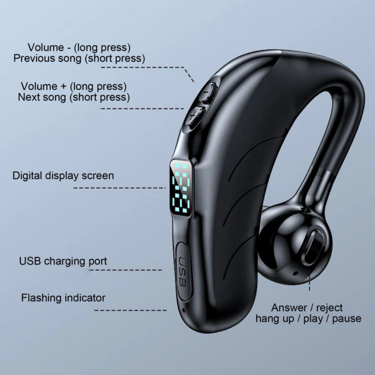 Bluetooth-гарнітура 42 black   - 