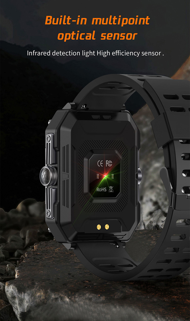 Смарт-годинник протиударний Smart Device 101 black+gold - 
