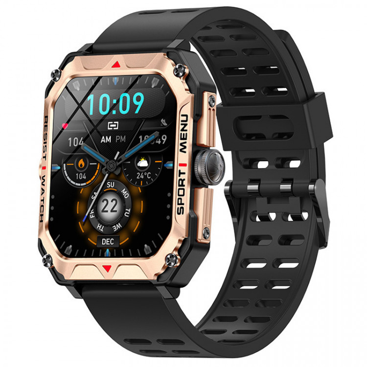 Смарт-годинник протиударний Smart Device 101 black+gold