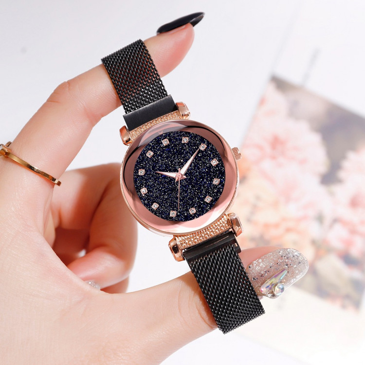 Жіночий годинник black №03174  - 