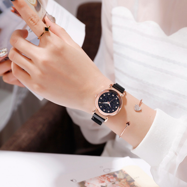 Жіночий годинник black №03174  - 