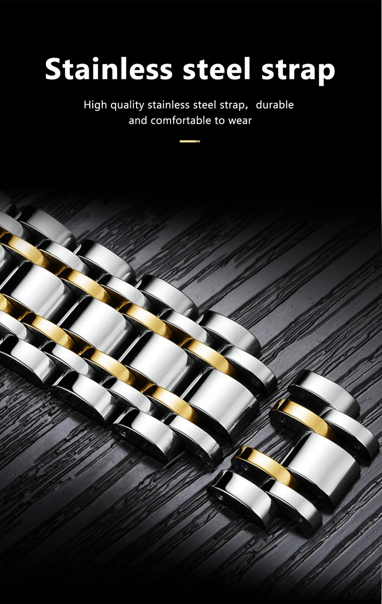 Чоловічий годинник Poedagar gold + silver + green - 