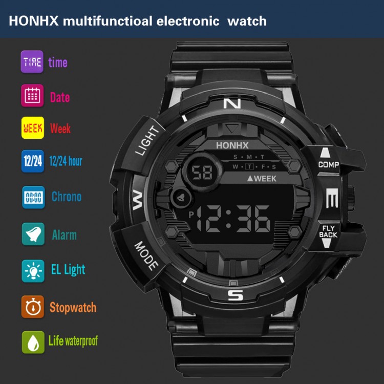 Чоловічий годинник HONHX black - 