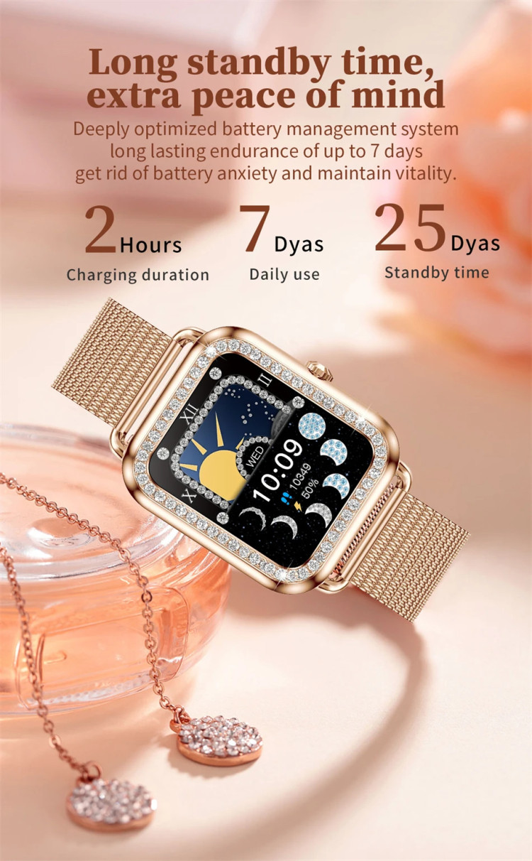 Смарт-годинник Women's Smart Device 17 gold steel - 