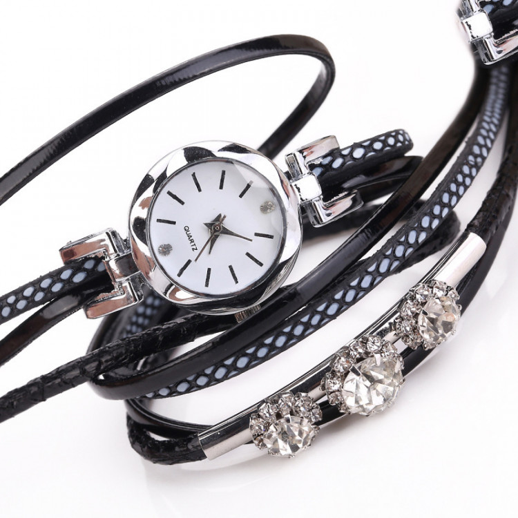 Жіночий годинник black №02208  - 