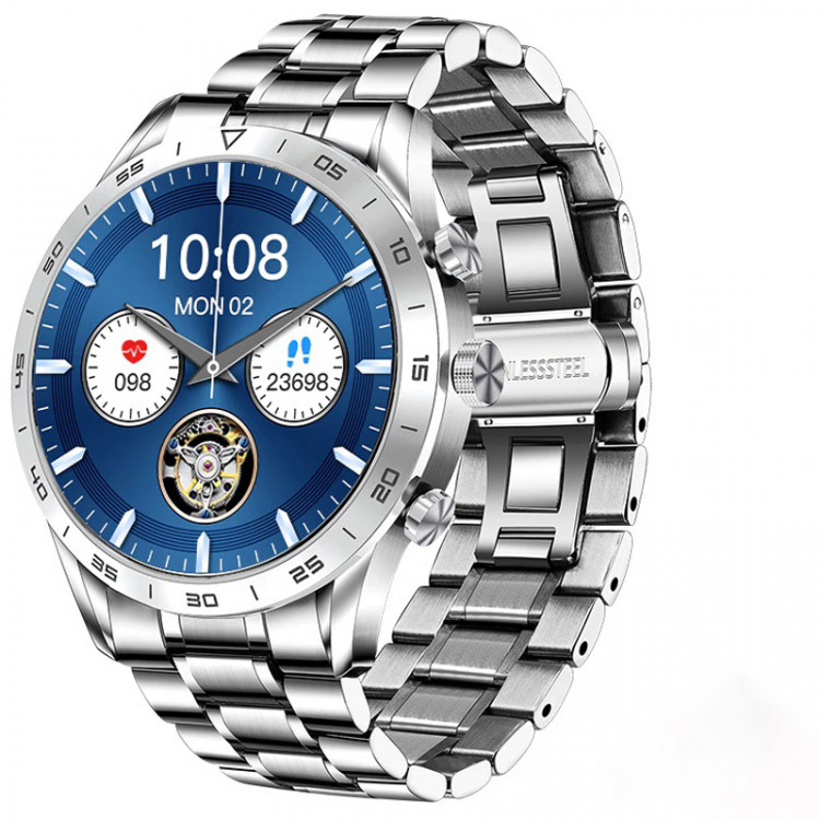 Смарт-годинник Smart Device 93 silver steel, 3 ремінці - 