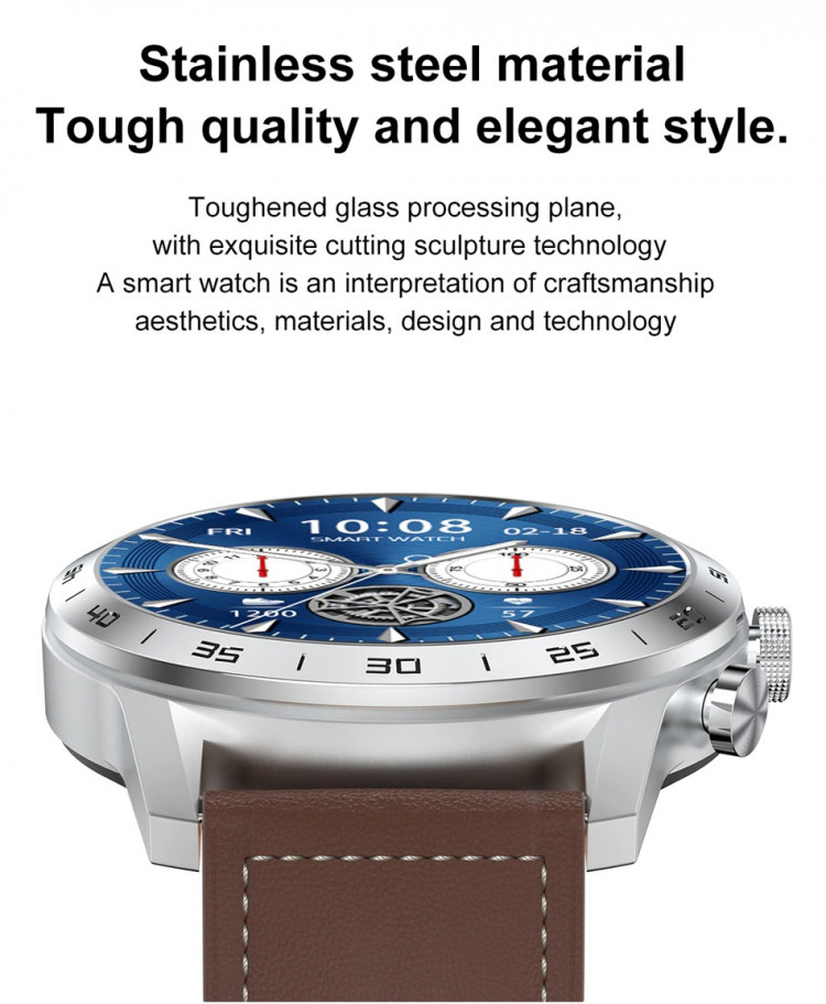 Смарт-годинник Smart Device 93 silver steel, 3 ремінці - 