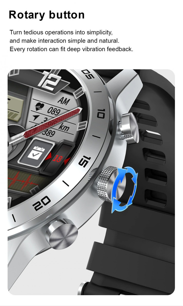 Смарт-годинник Smart Device 93 silver steel, 3 ремінці - 