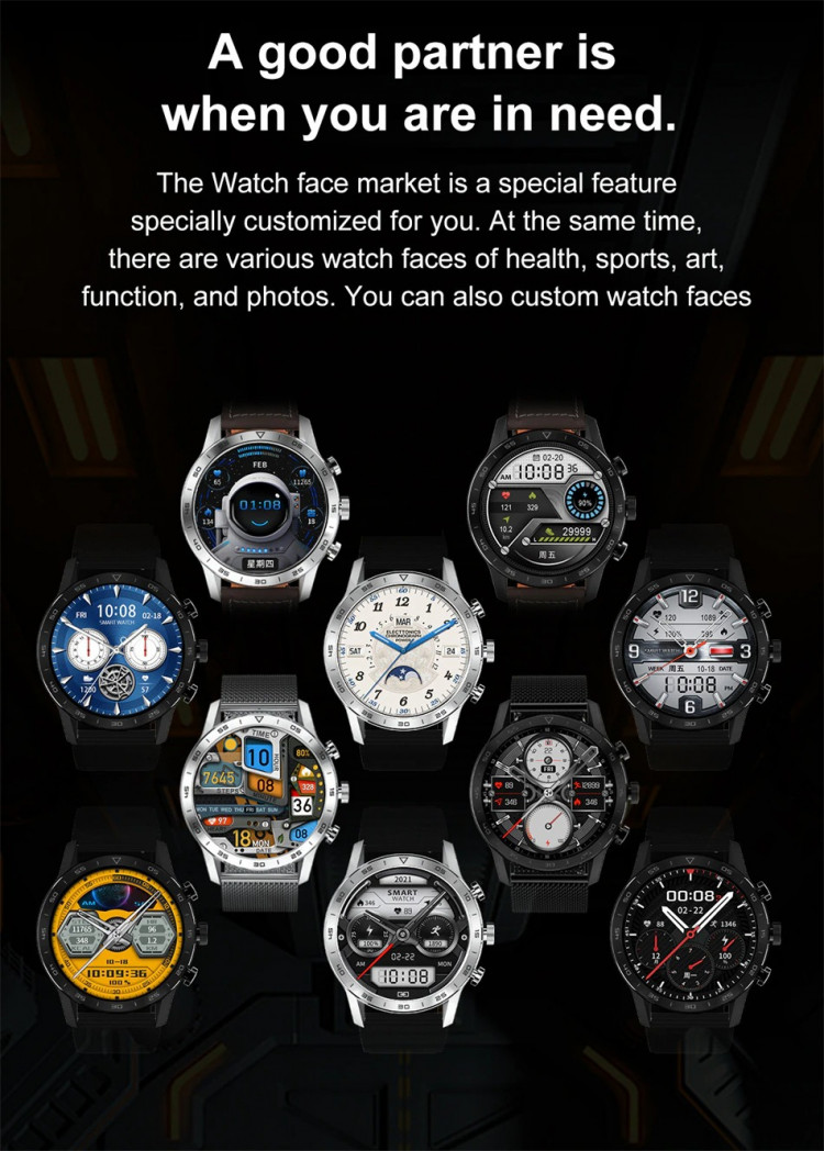 Смарт-годинник Smart Device 93 silver steel, 3 ремінці - 