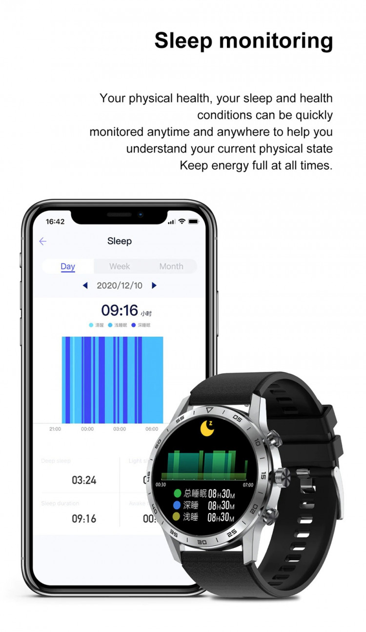 Смарт-годинник Smart Device 93 silver steel, 3 ремінці - 