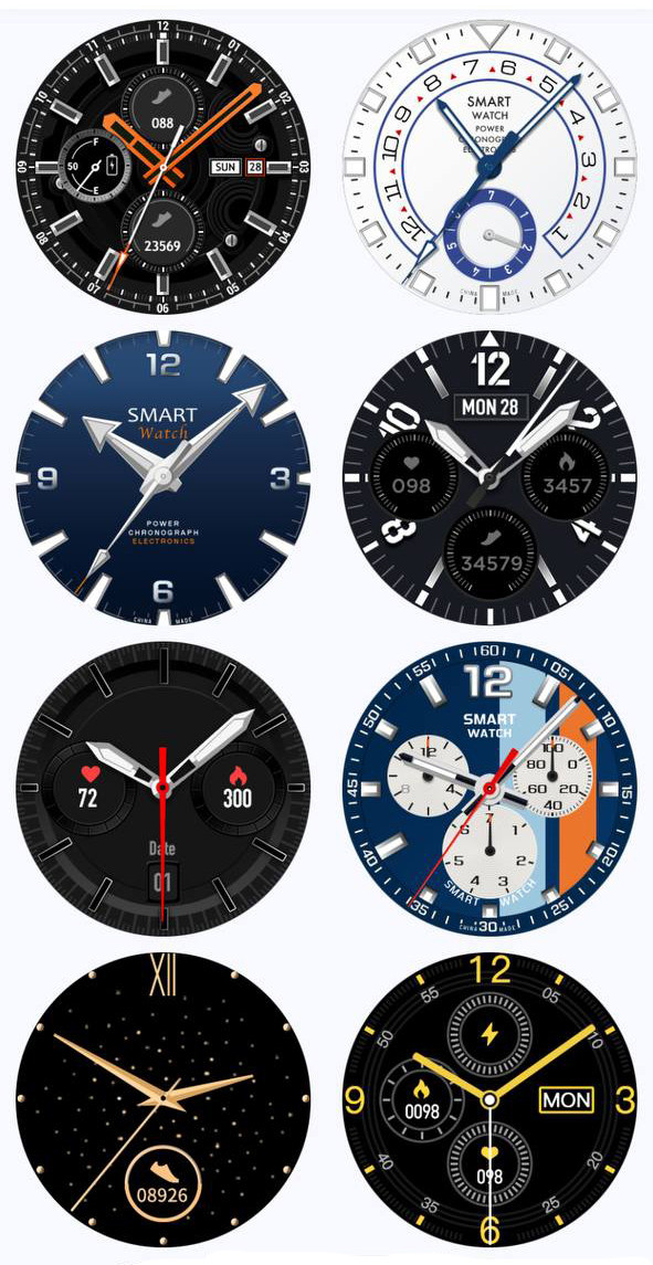 Смарт-годинник Smart Device 93 silver steel, 3 ремінці - 