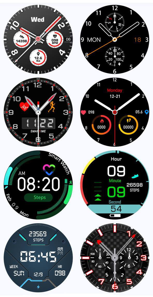Смарт-годинник Smart Device 93 silver steel, 3 ремінці - 