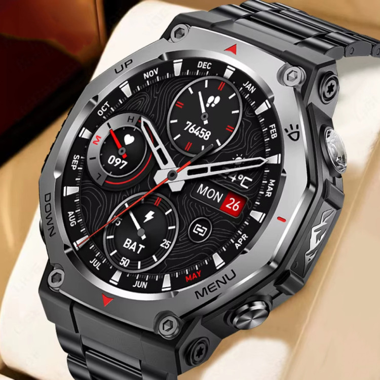 Смарт-годинник Smart Device 30 black steel, 2 ремінці 