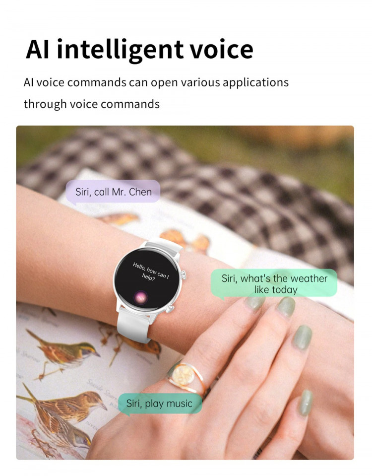 Смарт-годинник Women's Smart Device 8 gold steel - 