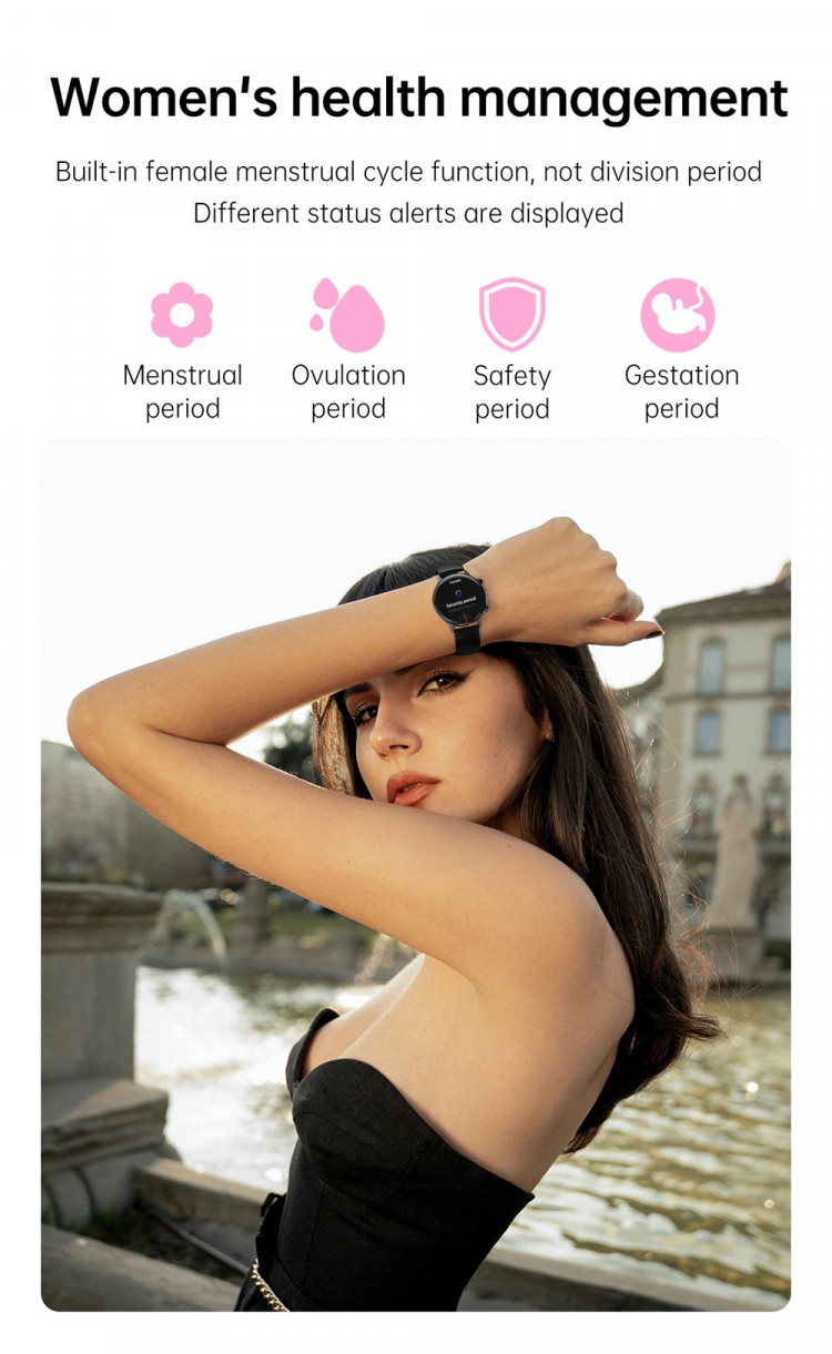 Смарт-годинник Women's Smart Device 8 gold steel - 