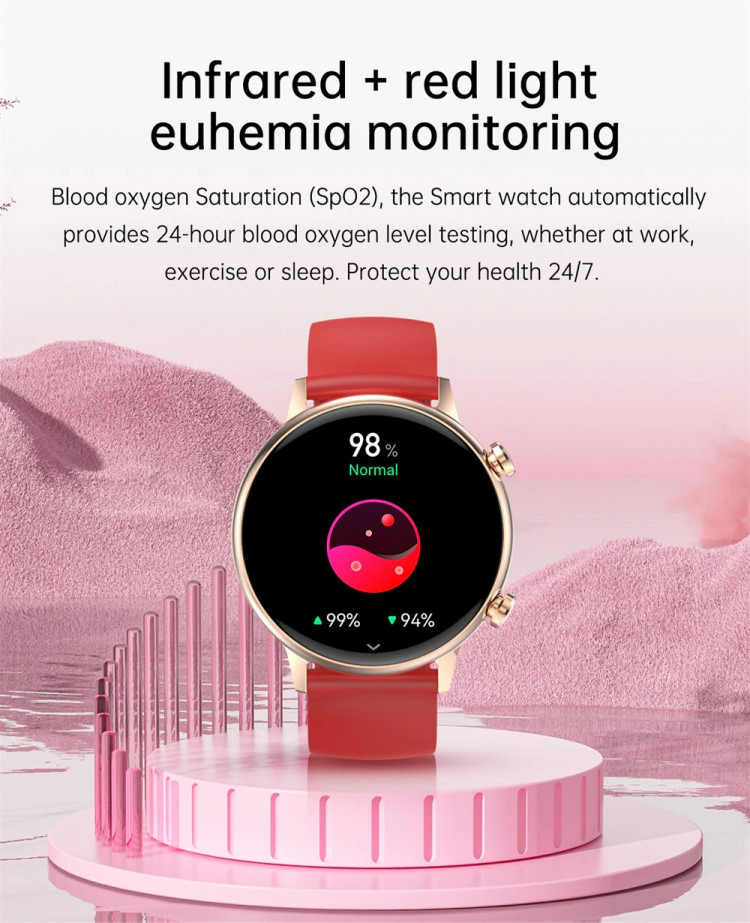 Смарт-годинник Women's Smart Device 8 gold steel - 