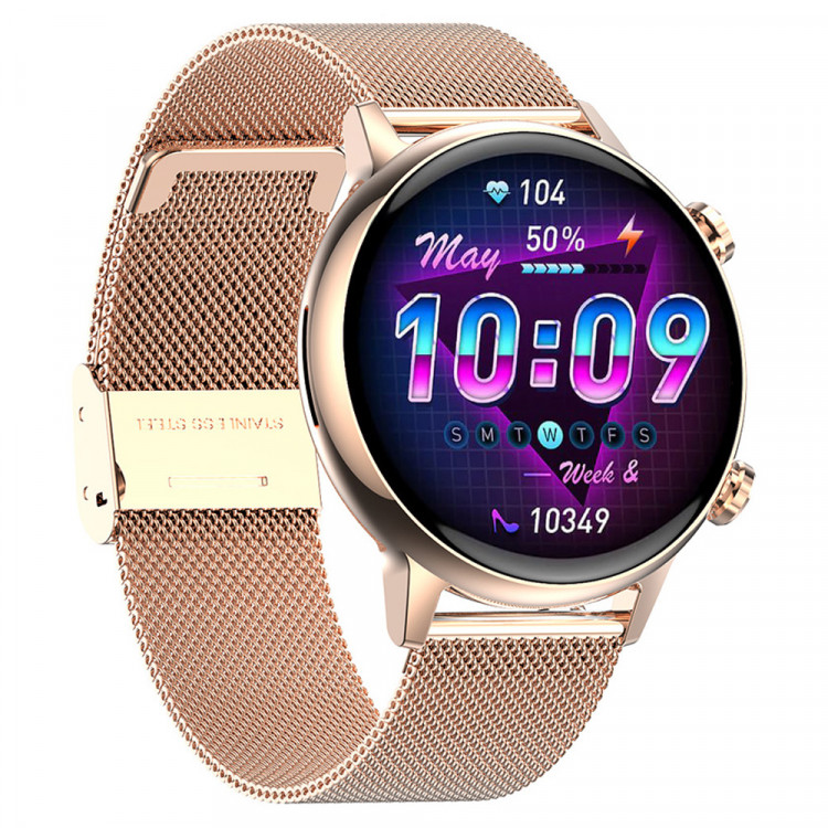 Смарт-годинник Women's Smart Device 8 gold steel - 