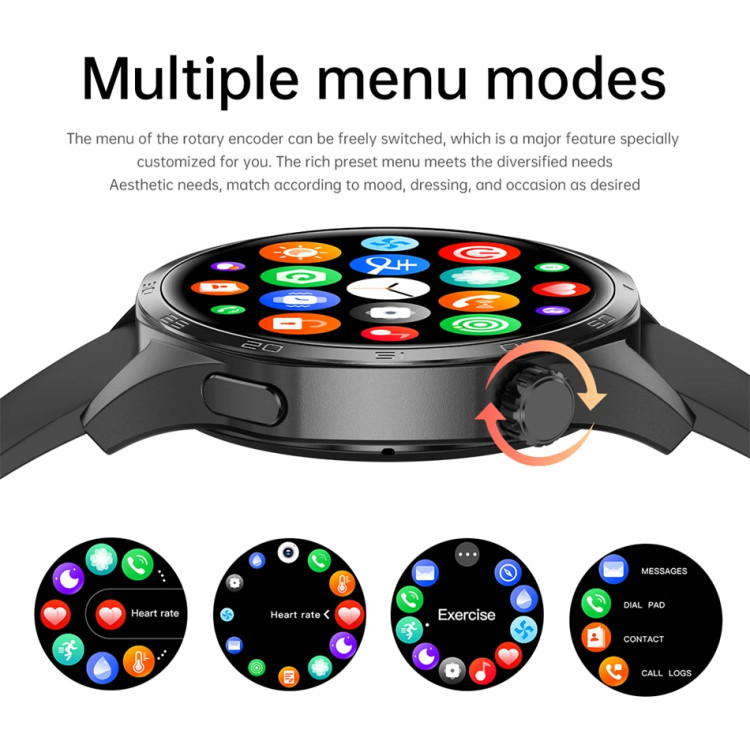 Смарт-годинник Smart Device 33 black steel, 2 ремінці - 