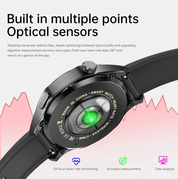 Смарт-годинник Smart Device 33 black steel, 2 ремінці - 