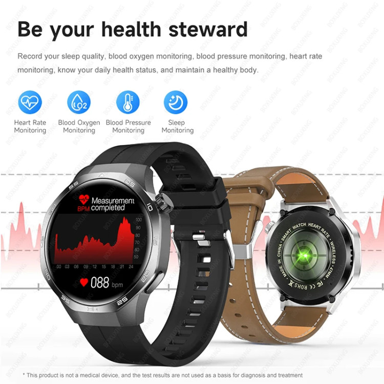 Смарт-годинник Smart Device 33 black steel, 2 ремінці - 