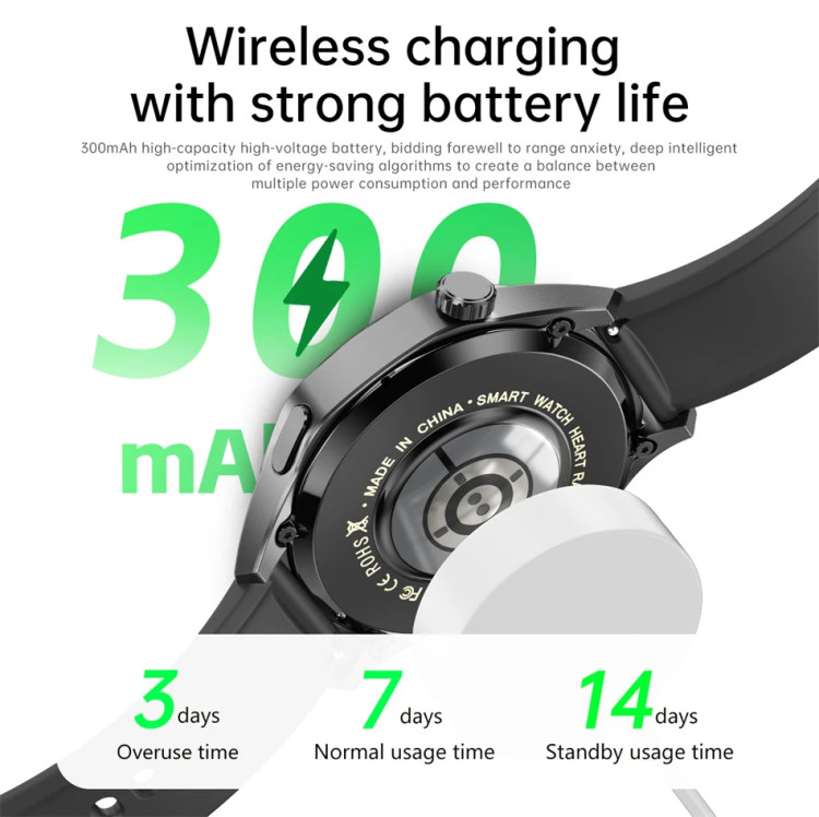 Смарт-годинник Smart Device 33 black steel, 2 ремінці - 