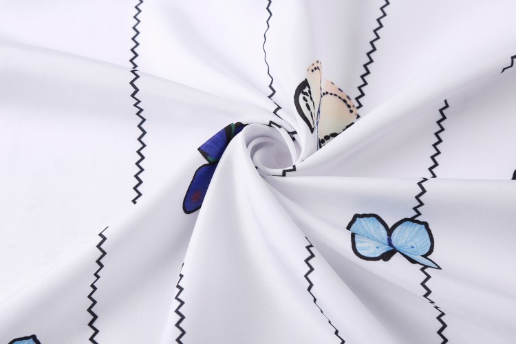 Плаття "Wallot" white+butterflies - 