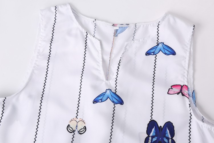 Плаття "Wallot" white+butterflies - 
