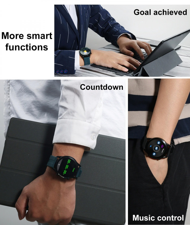 Смарт-годинник Smart Device 71 black silicon - 