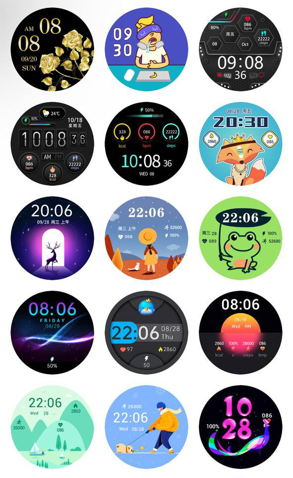 Смарт-годинник Women's Smart Device 6 gold шкіряний ремінець - 