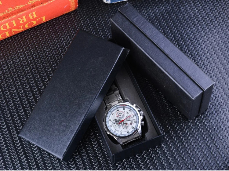 Чоловічий годинник механічний Forsining silver+white - 