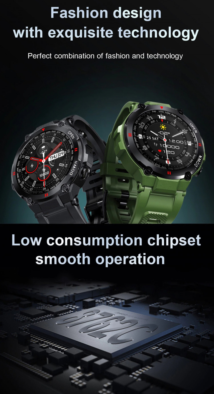Смарт-годинник протиударний Smart Device 83 Army green - 