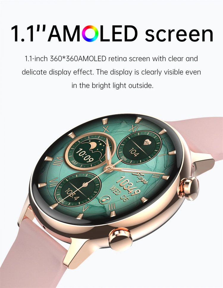 Смарт-годинник Women's Smart Device 8 gold+crema - 