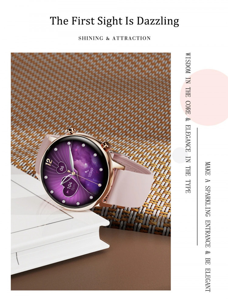 Смарт-годинник Women's Smart Device 8 gold+crema - 