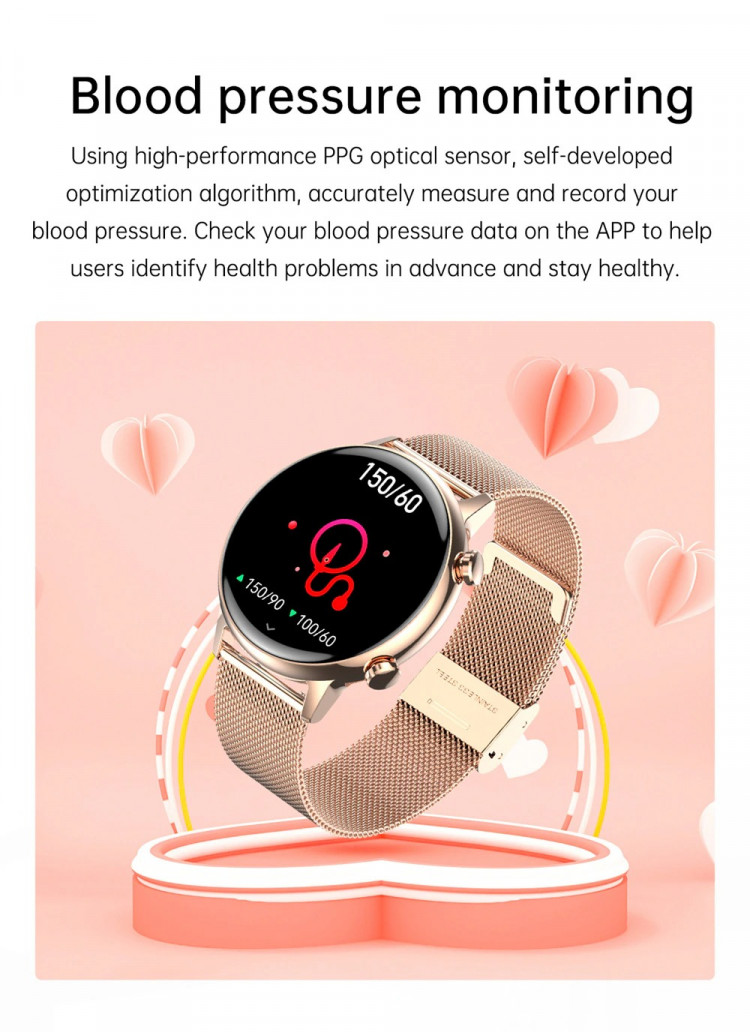 Смарт-годинник Women's Smart Device 8 gold+crema - 