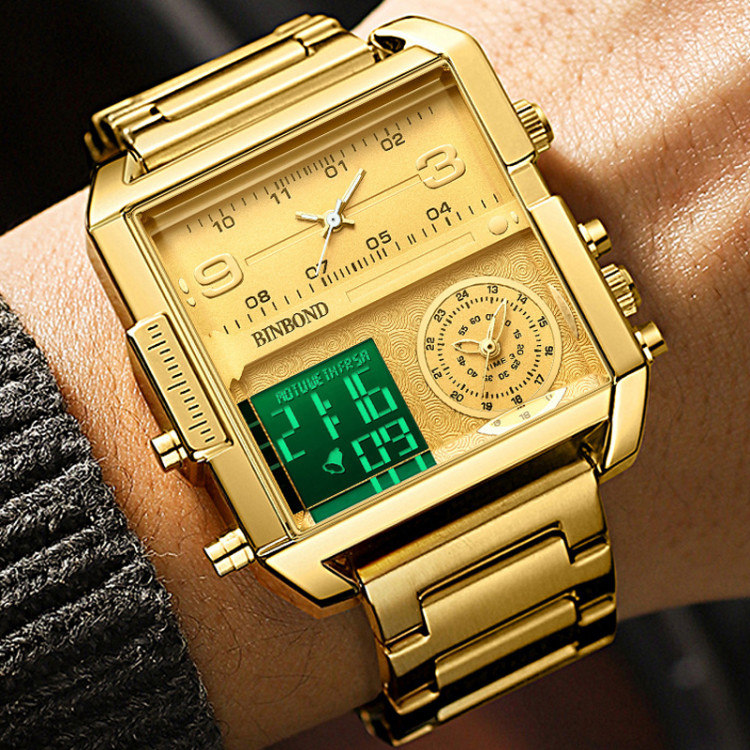 Чоловічий годинник BINBOND gold